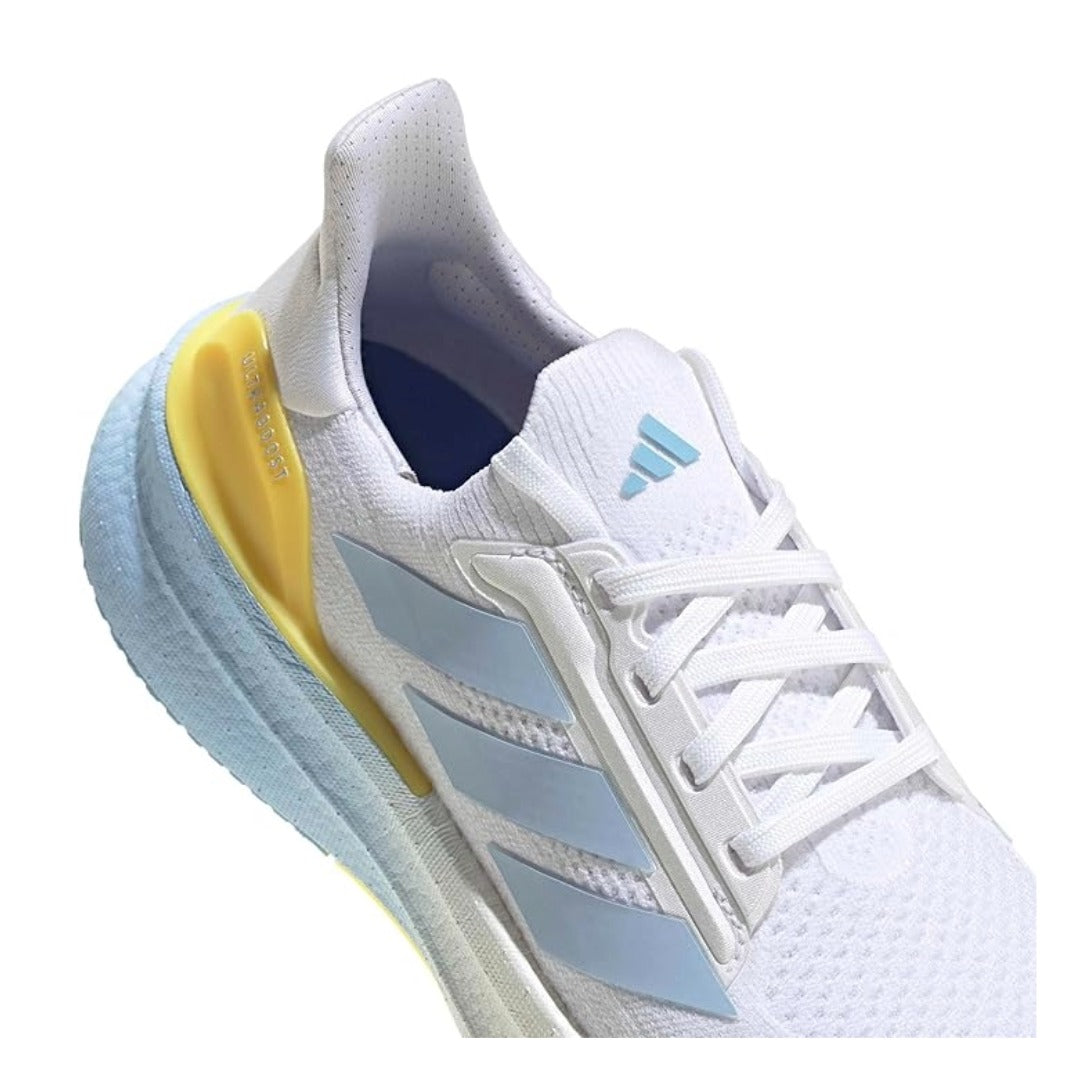 adidas Women’s Ultraboost 5X Running Shoes – Cloud White/Glow Blue/Yellow