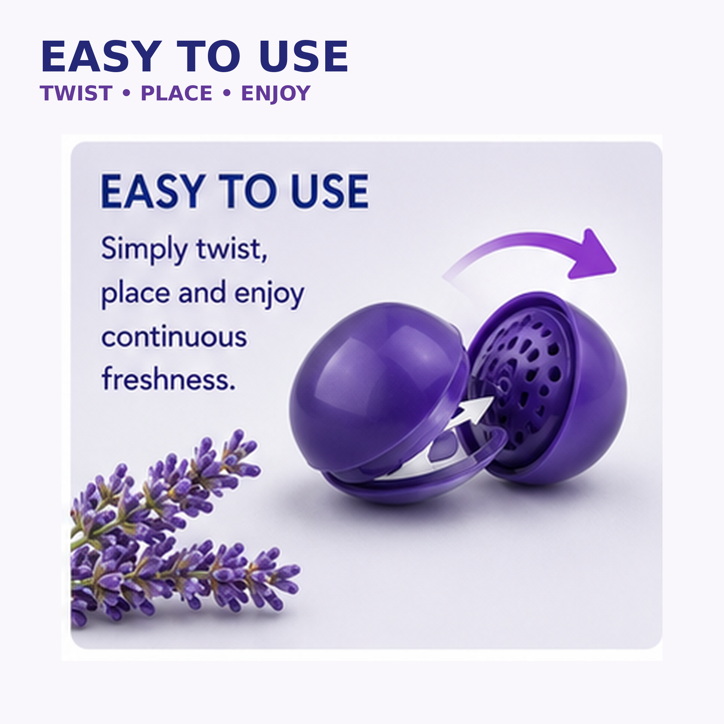 Clorox Fraganzia Lavender & Eucalyptus Deodorizing Balls – 6 Pack