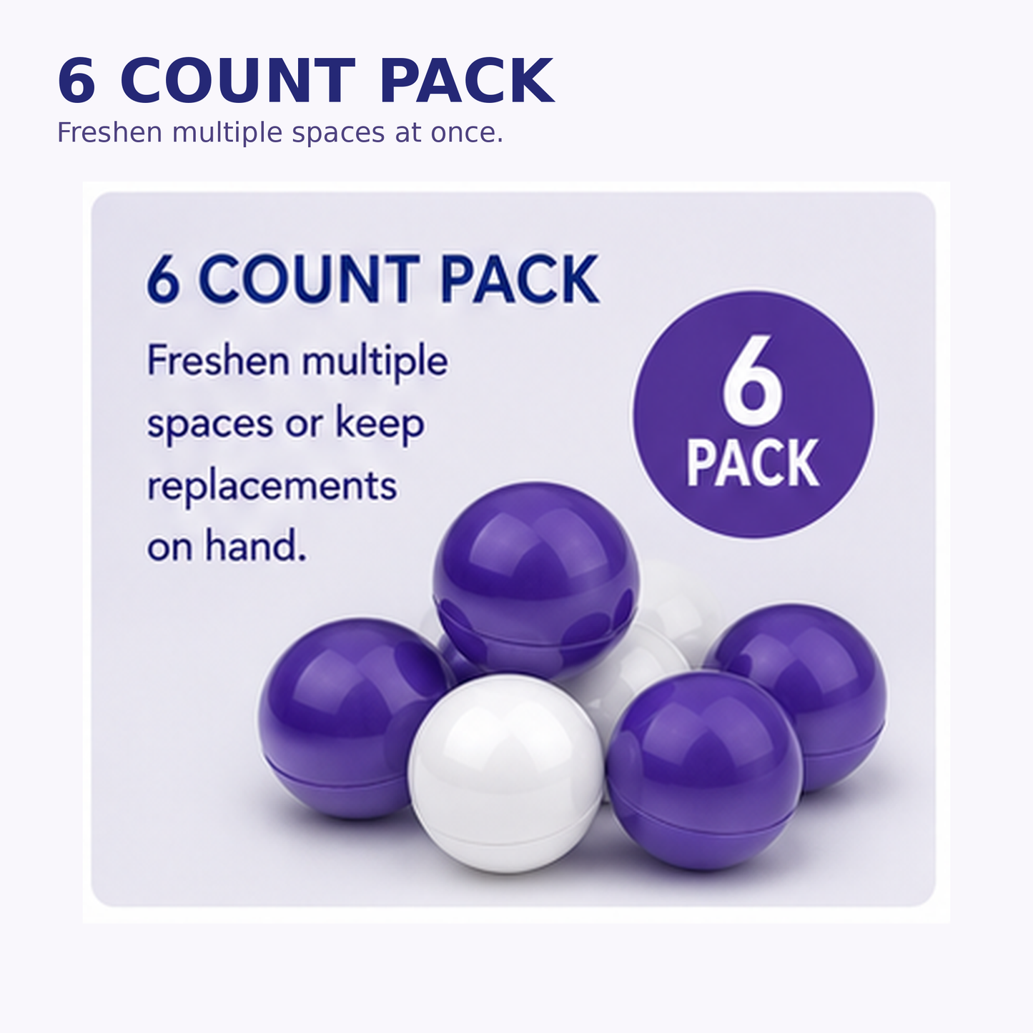 Clorox Fraganzia Lavender & Eucalyptus Deodorizing Balls – 6 Pack