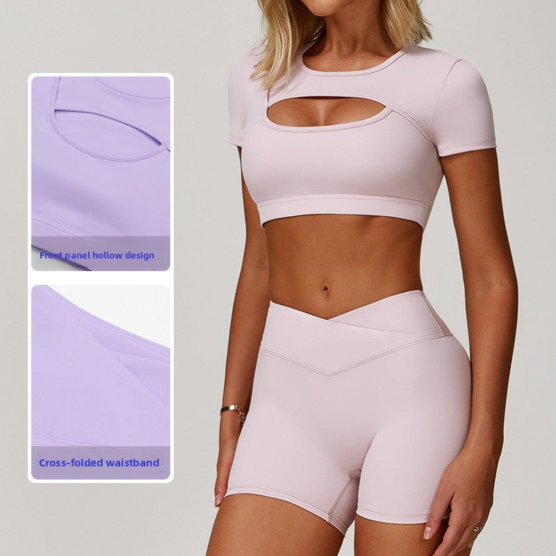 Women's Contrast Yoga Fitness Set