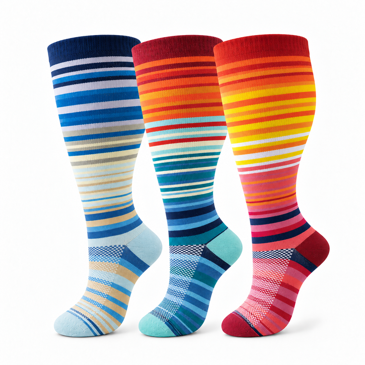 20–30 mmHg compression support—made to fit wider calves comfortably