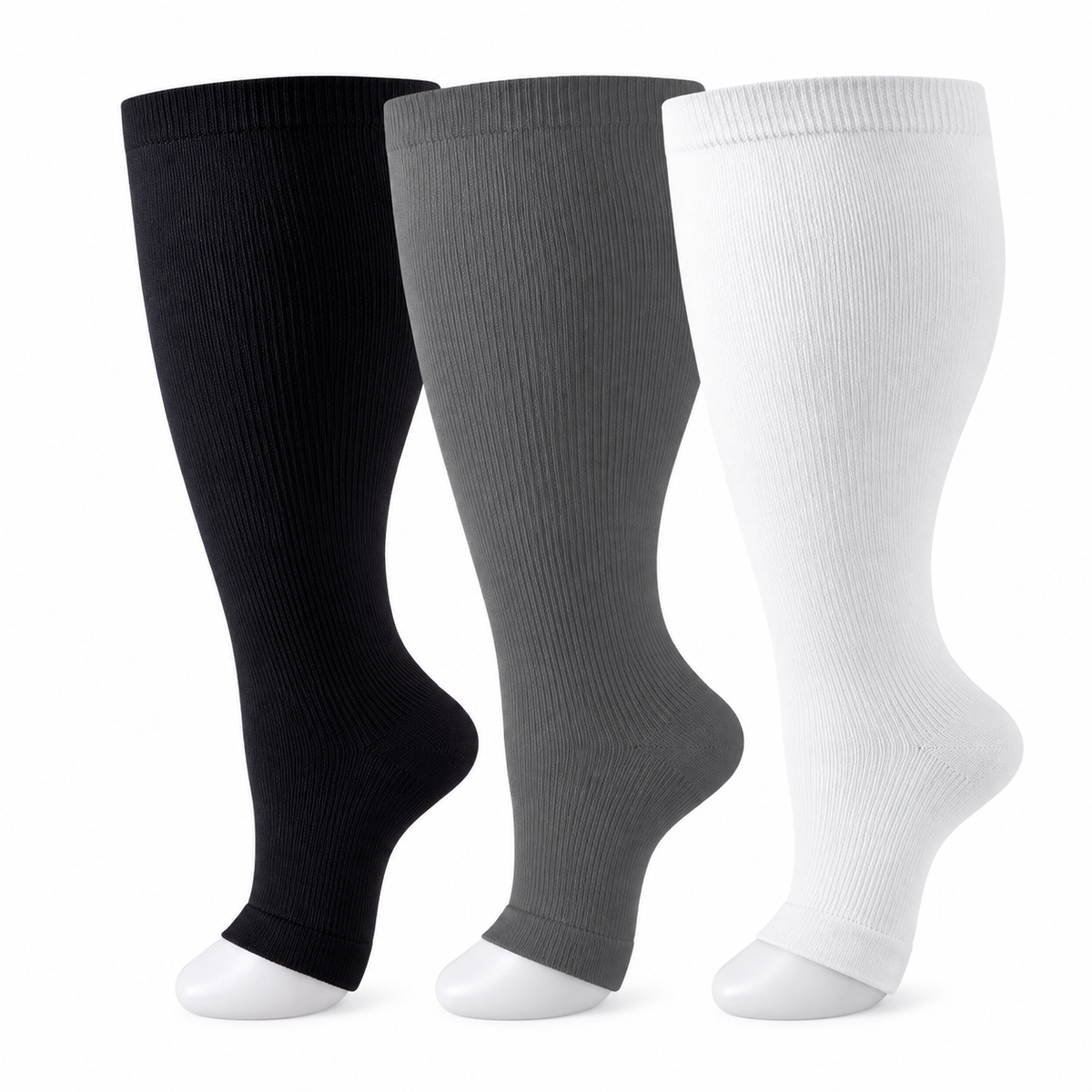 20–30 mmHg compression support—made to fit wider calves comfortably