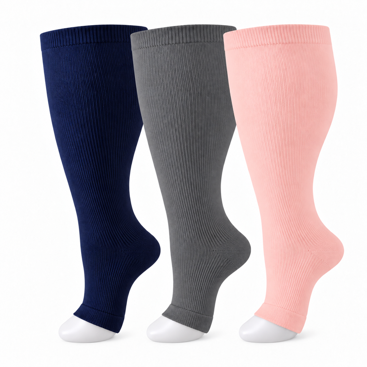 20–30 mmHg compression support—made to fit wider calves comfortably