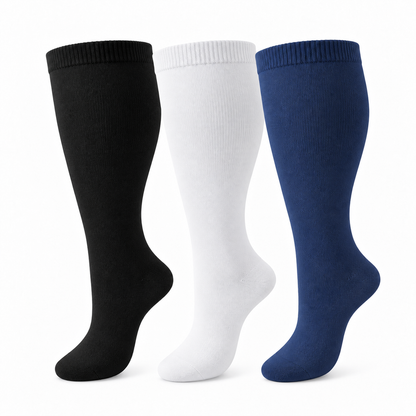 20–30 mmHg compression support—made to fit wider calves comfortably