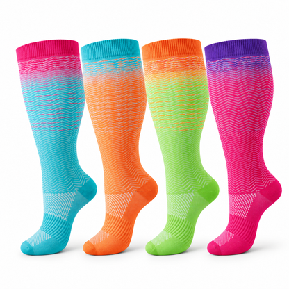 20–30 mmHg compression support—made to fit wider calves comfortably