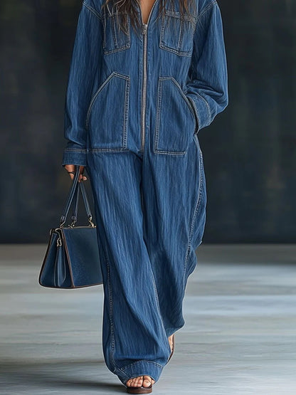 Hooded Loose Fit Jumpsuit for Women