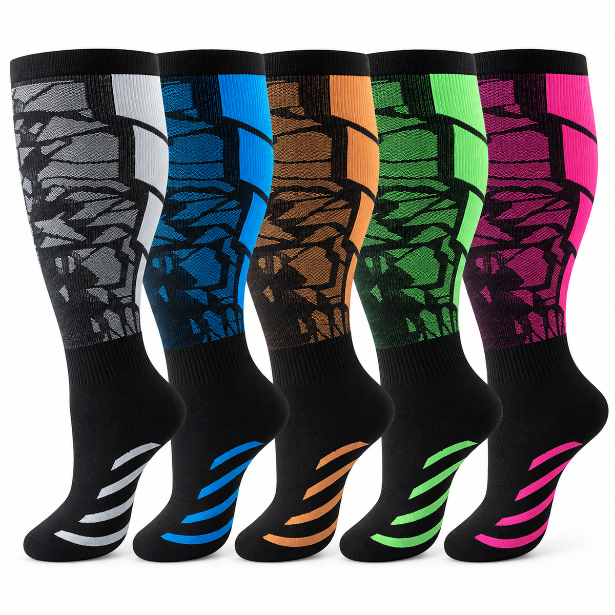 20–30 mmHg compression support—made to fit wider calves comfortably