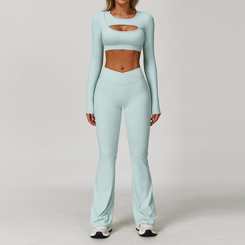 Women's Contrast Yoga Fitness Set