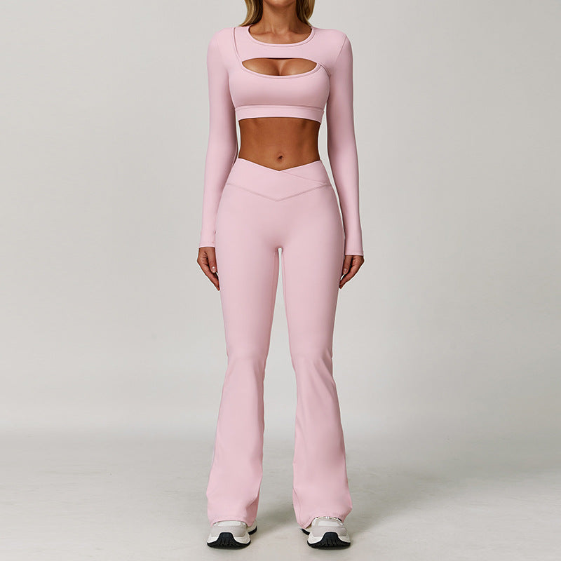 Women's Contrast Yoga Fitness Set