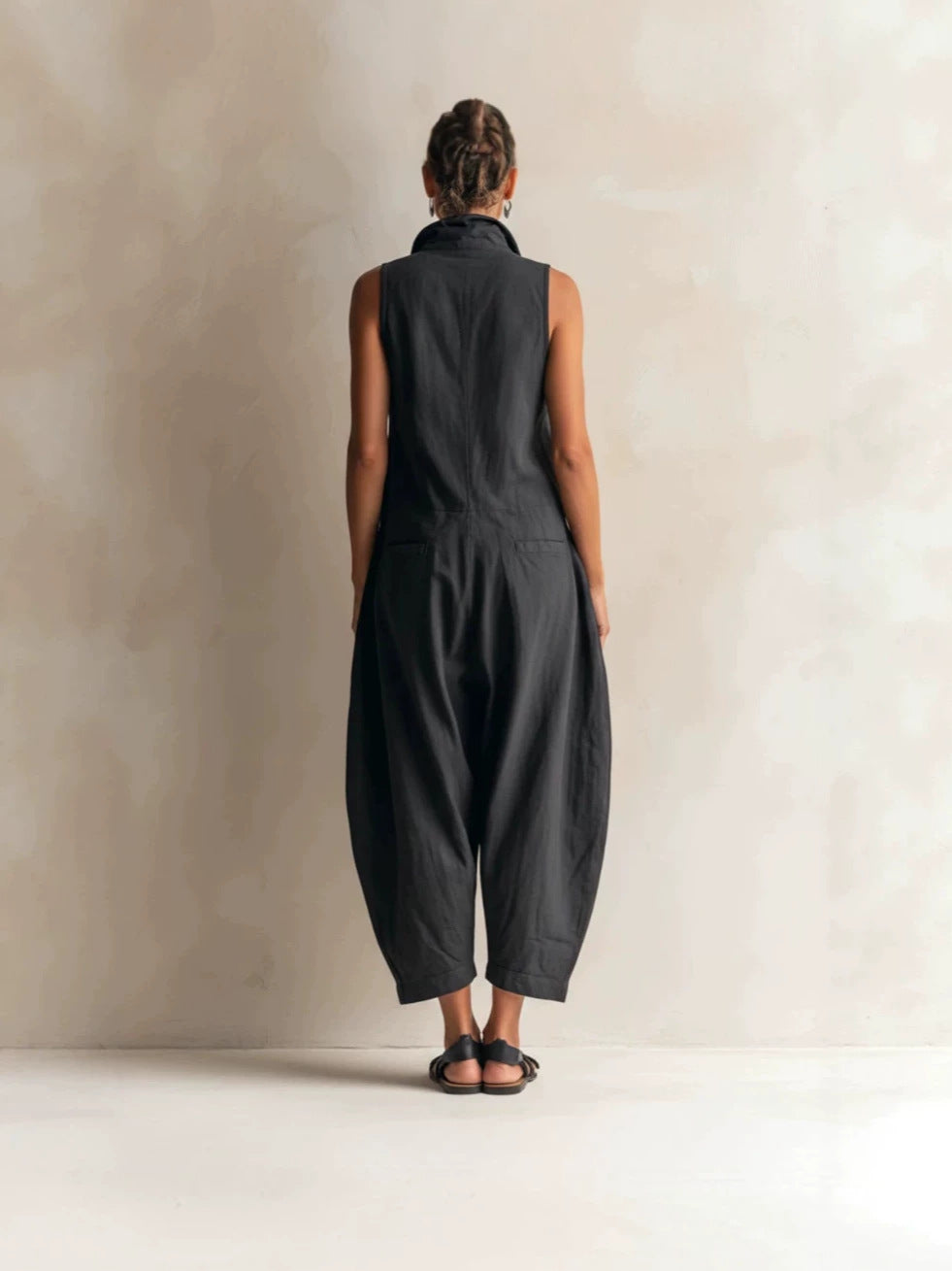 Sleeveless Wide Leg Jumpsuit