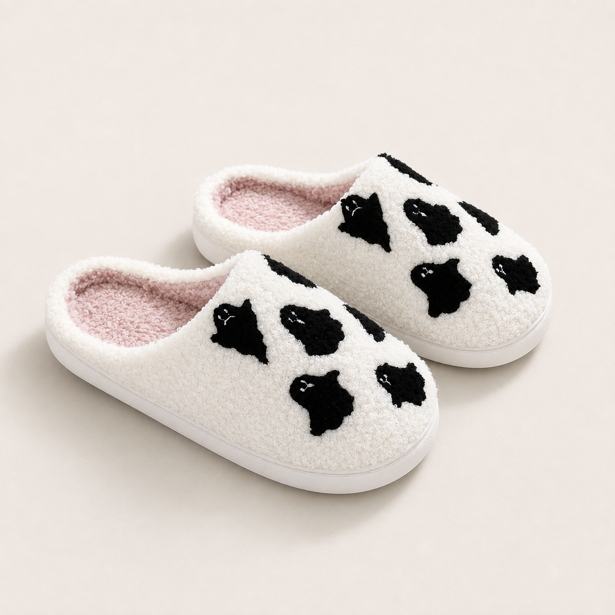 Halloween Plush Slippers – Skull, Ghost & Pumpkin Designs