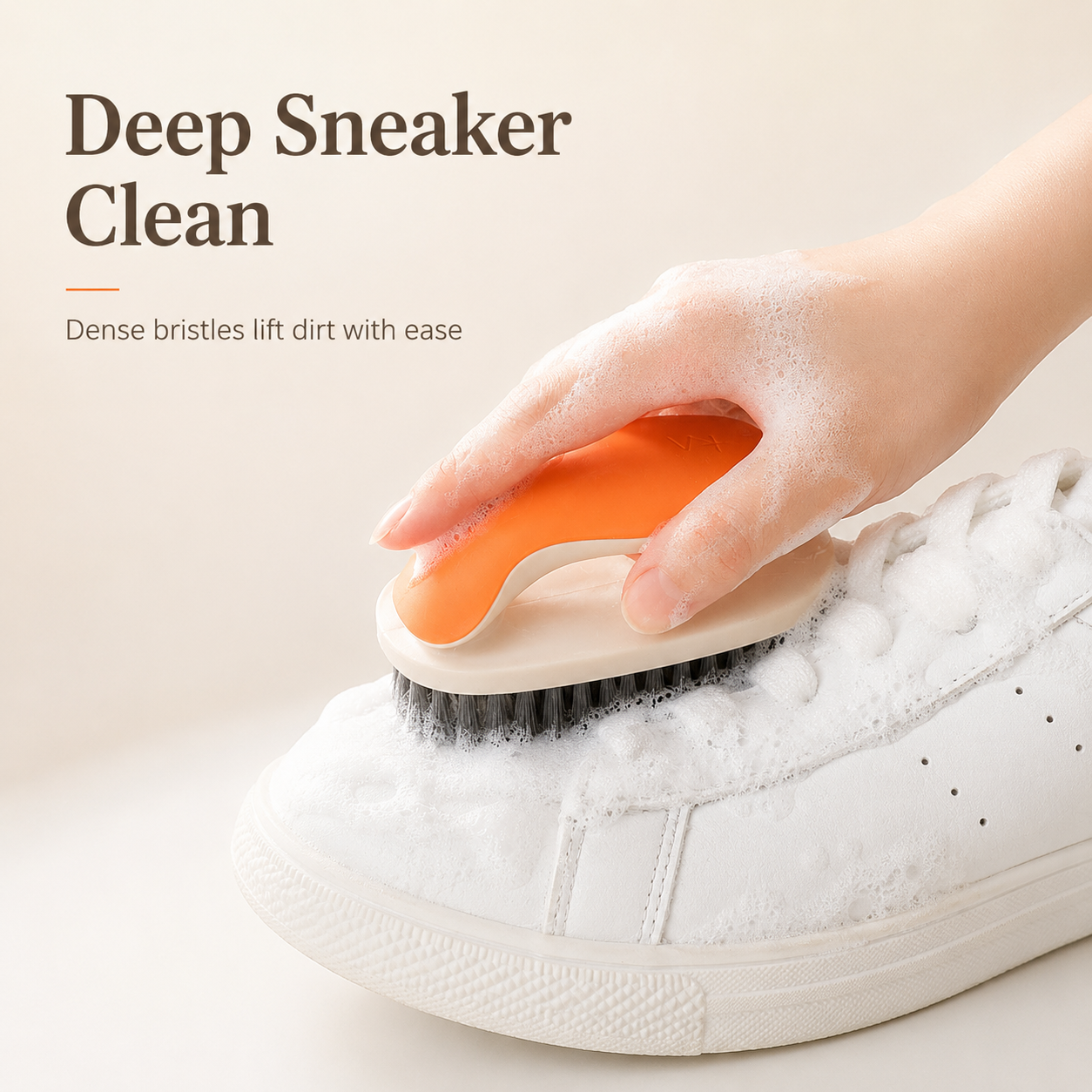 Soft Bristle Cleaning Brush – Multi-Use Shoe & Laundry Scrubber