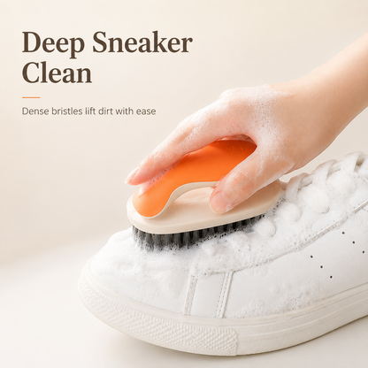 Soft Bristle Cleaning Brush – Multi-Use Shoe & Laundry Scrubber