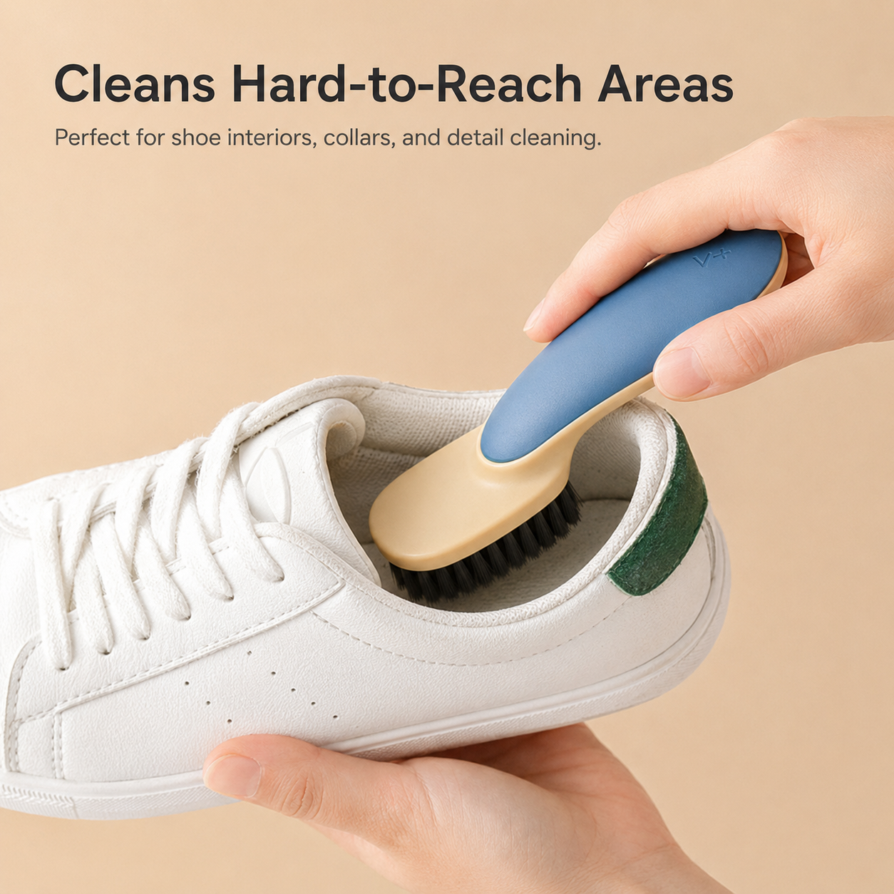 Soft Bristle Cleaning Brush – Multi-Use Shoe & Laundry Scrubber
