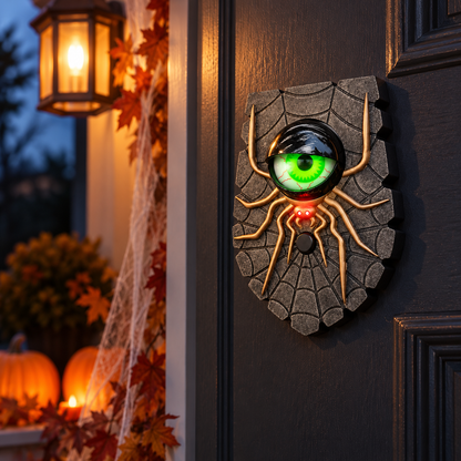 Halloween Spider Doorbell with Scary Light & Sound Effects
