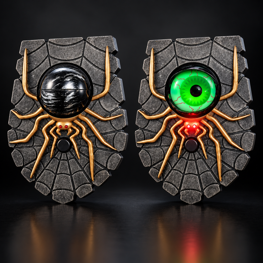Halloween Spider Doorbell with Scary Light & Sound Effects