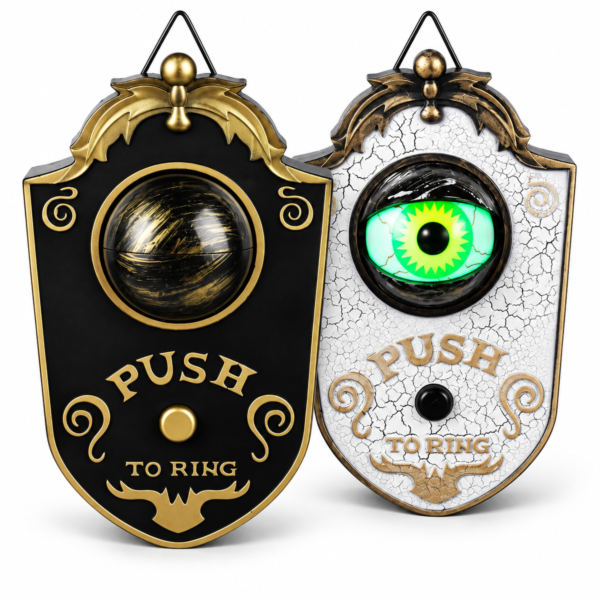 Glowing Eyeball Halloween Doorbell with Spooky Sound Effects
