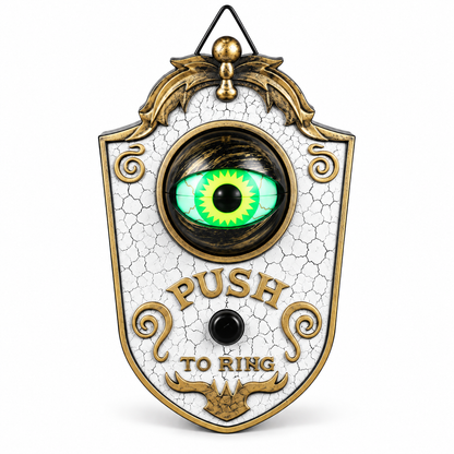 Glowing Eyeball Halloween Doorbell with Spooky Sound Effects