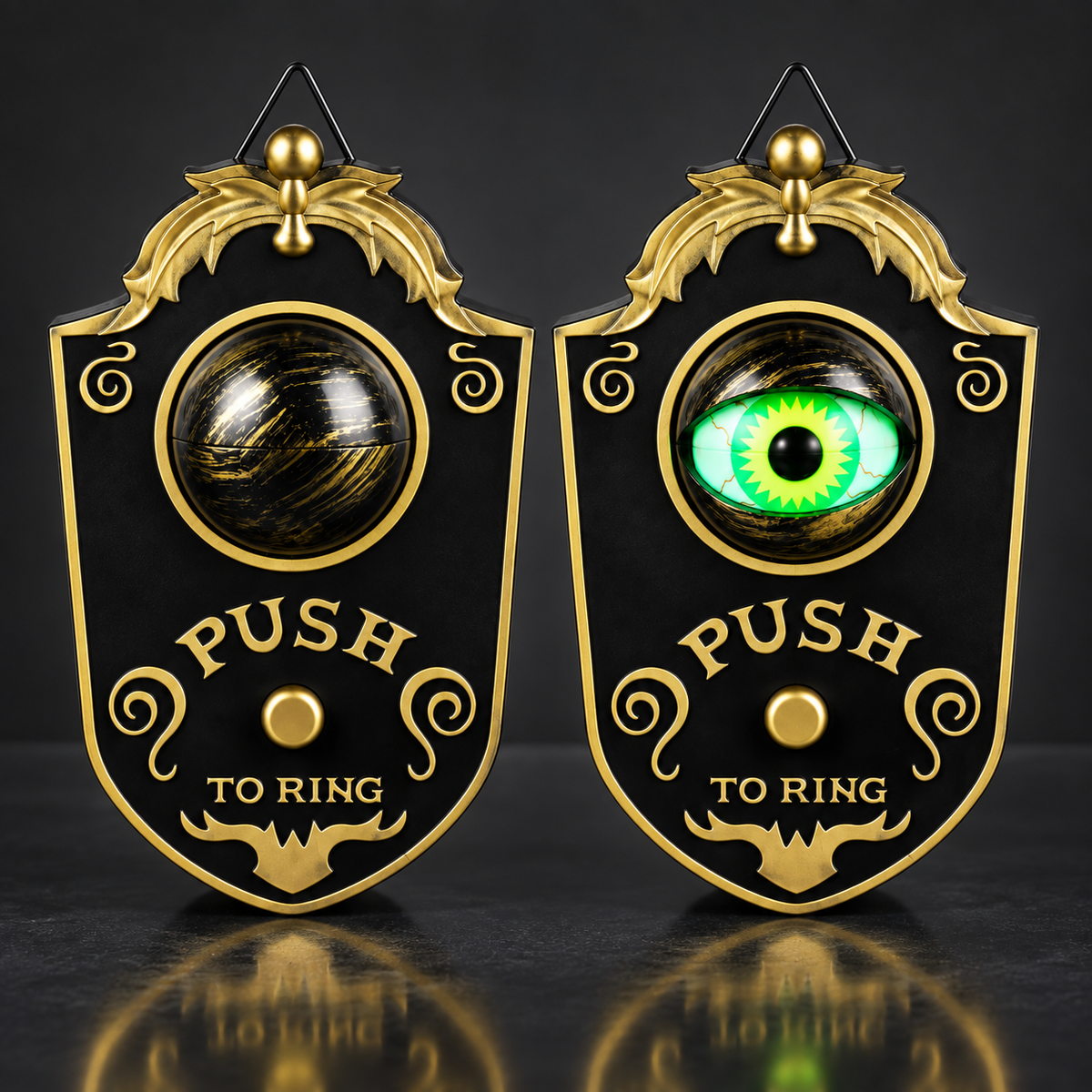Glowing Eyeball Halloween Doorbell with Spooky Sound Effects