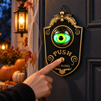 Glowing Eyeball Halloween Doorbell with Spooky Sound Effects