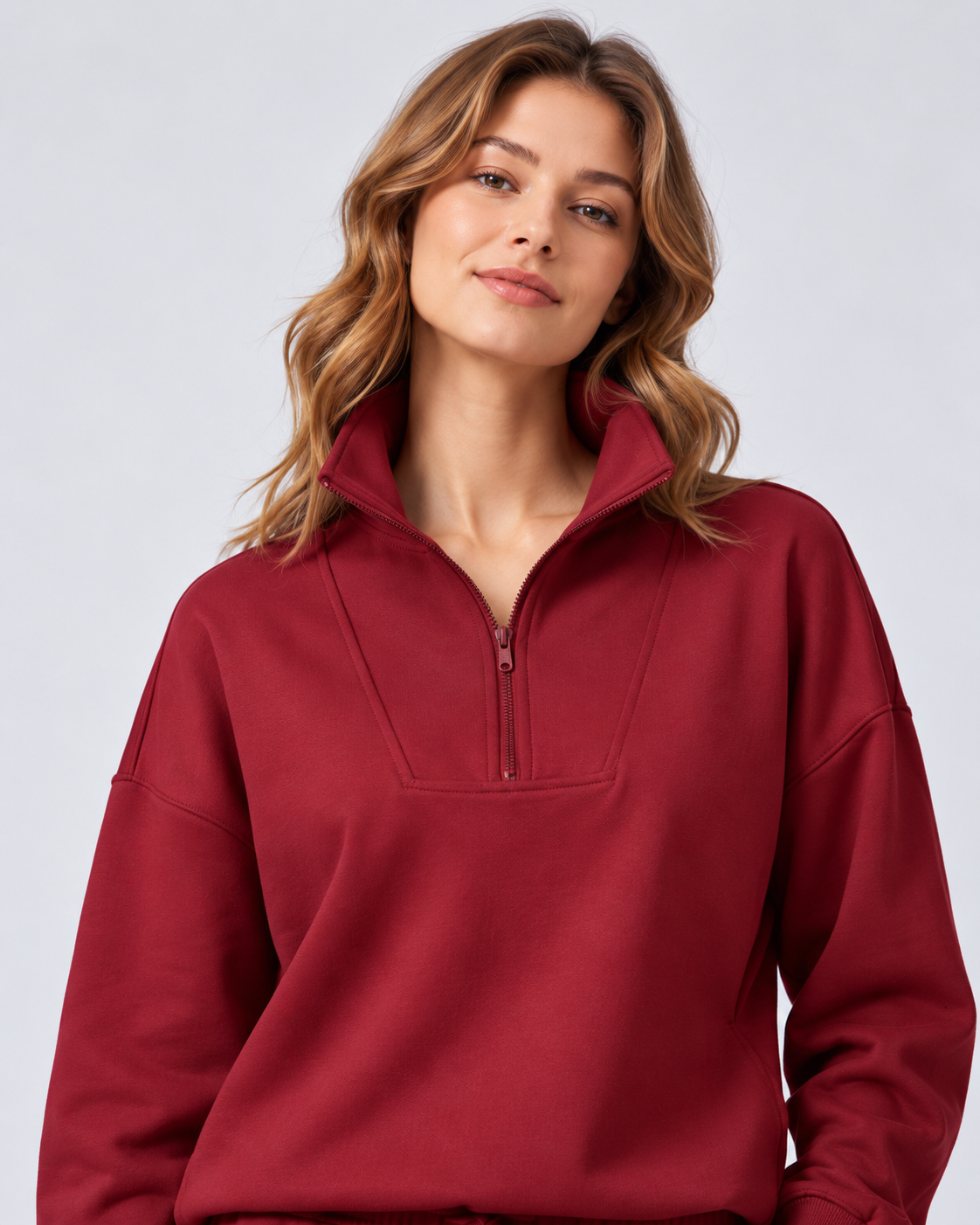 Women's Matching Set: Lapel Top & Wide Leg Pants