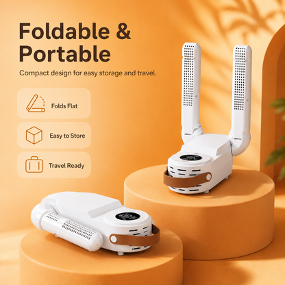 Portable Dual-Shoe Dryer with Timer – 150W