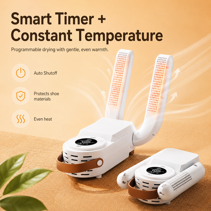 Portable Dual-Shoe Dryer with Timer – 150W