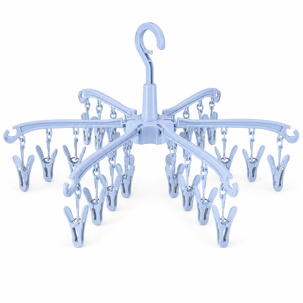 24-Clip Toe Sock Drying Hanger