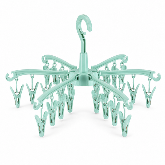 24-Clip Toe Sock Drying Hanger
