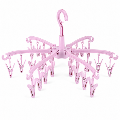 24-Clip Toe Sock Drying Hanger