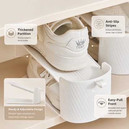 Adjustable Folding Shoe Slot Organizer