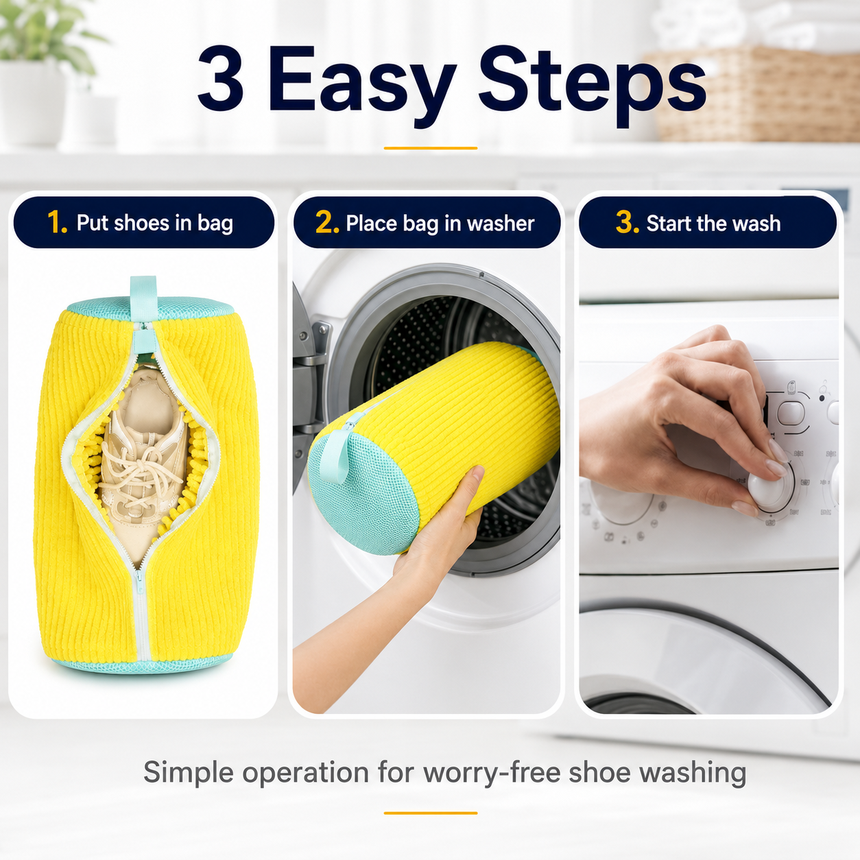Reusable Mesh Shoe Washing Bag
