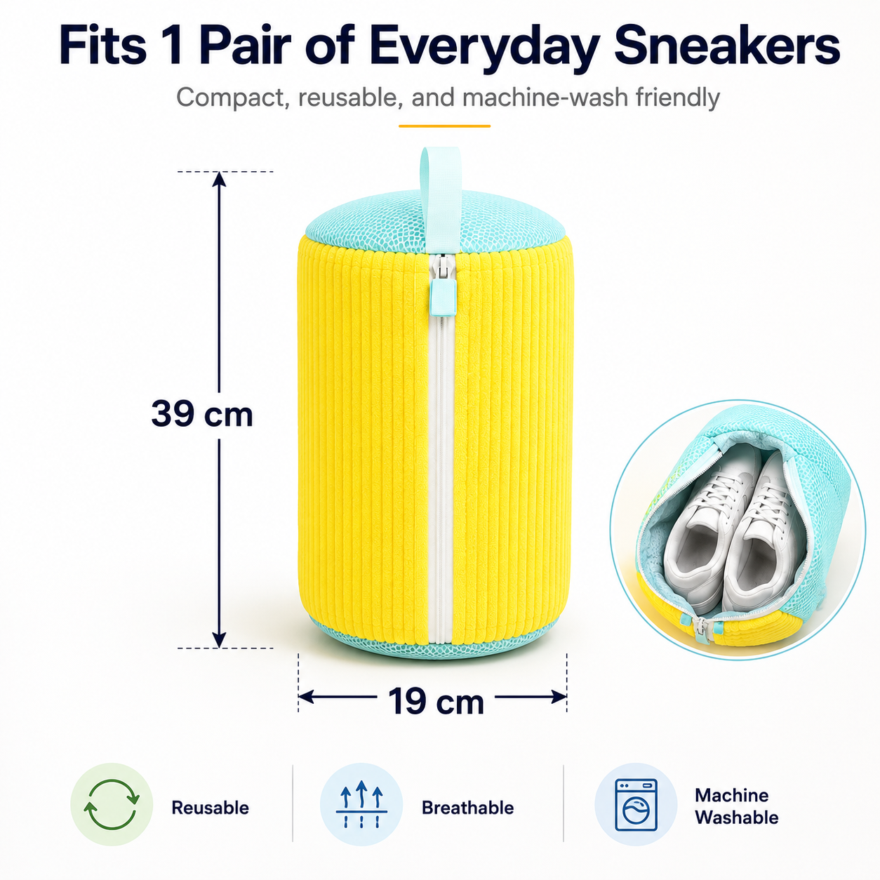 Reusable Mesh Shoe Washing Bag
