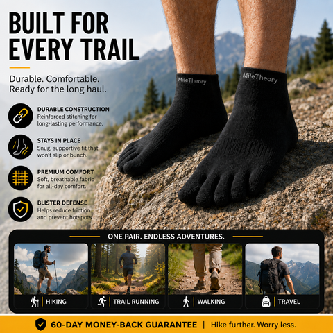 Coolmax Performance Toe Socks