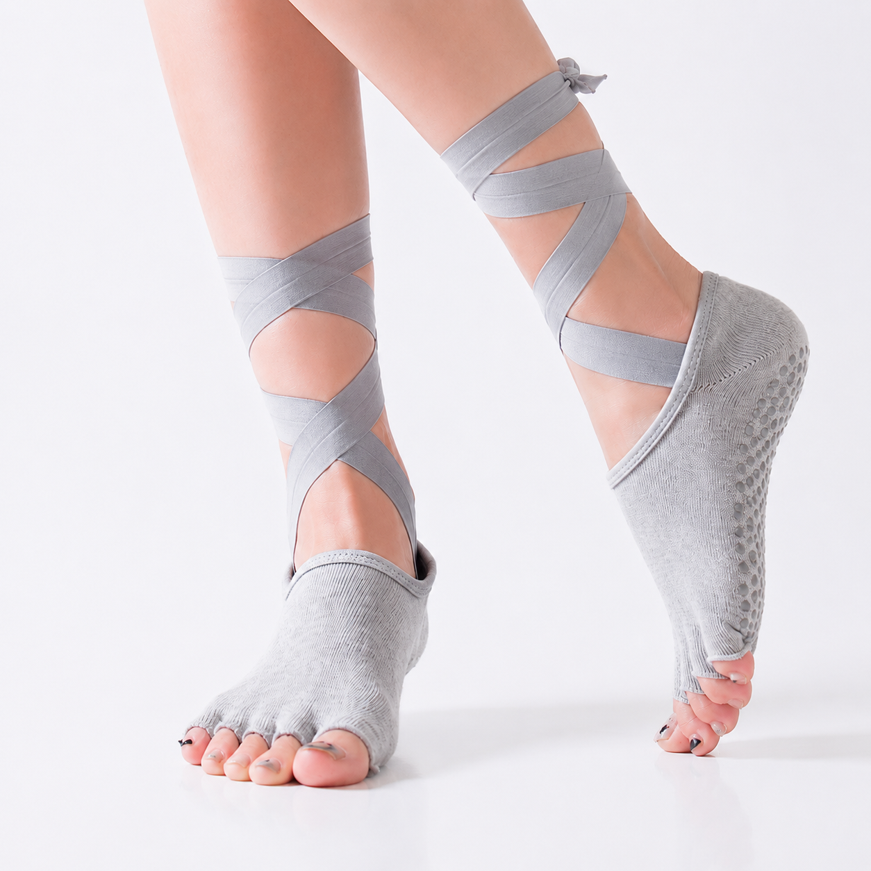 Five-Toe Wraparound Yoga Socks for Yoga, Pilates & Barre
