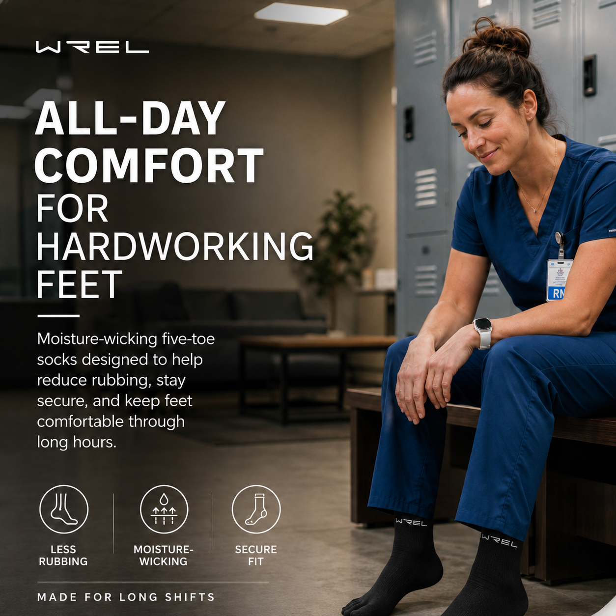 Coolmax Toe Socks for Long Walks, Runs, Trails & Long Shifts