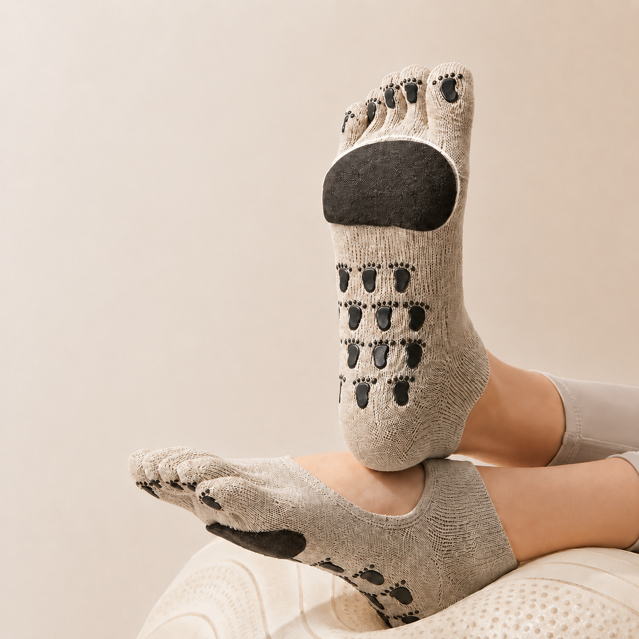 Five-Toe Pilates Grip Socks | Stock Up & Save — From $14.98/Pair