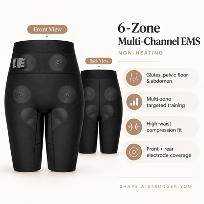 EMS Sculpt Training Shorts – Targeted Glute, Core & Leg Stimulation
