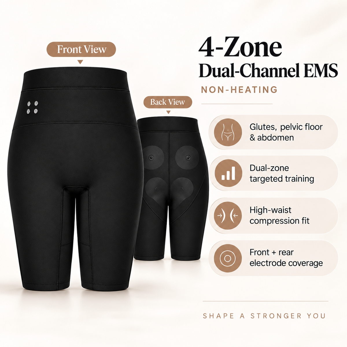 EMS Sculpt Training Shorts – Targeted Glute, Core & Leg Stimulation