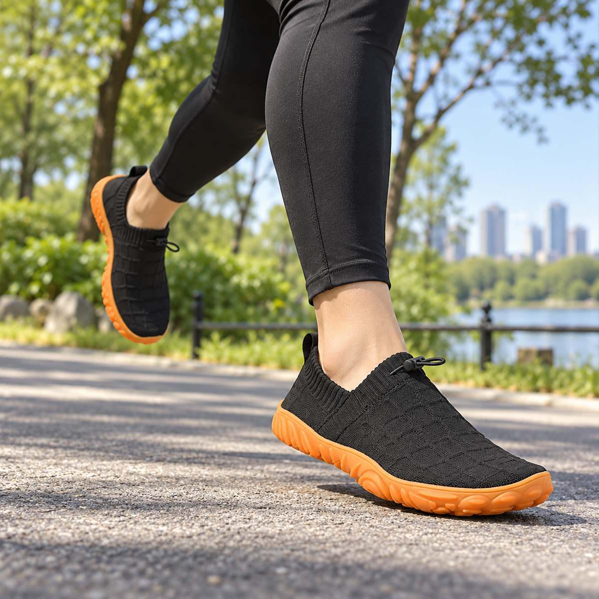 Breathable Fly-Knit Sports Shoes – Wide Toe Running & Hiking Shoes | Unisex