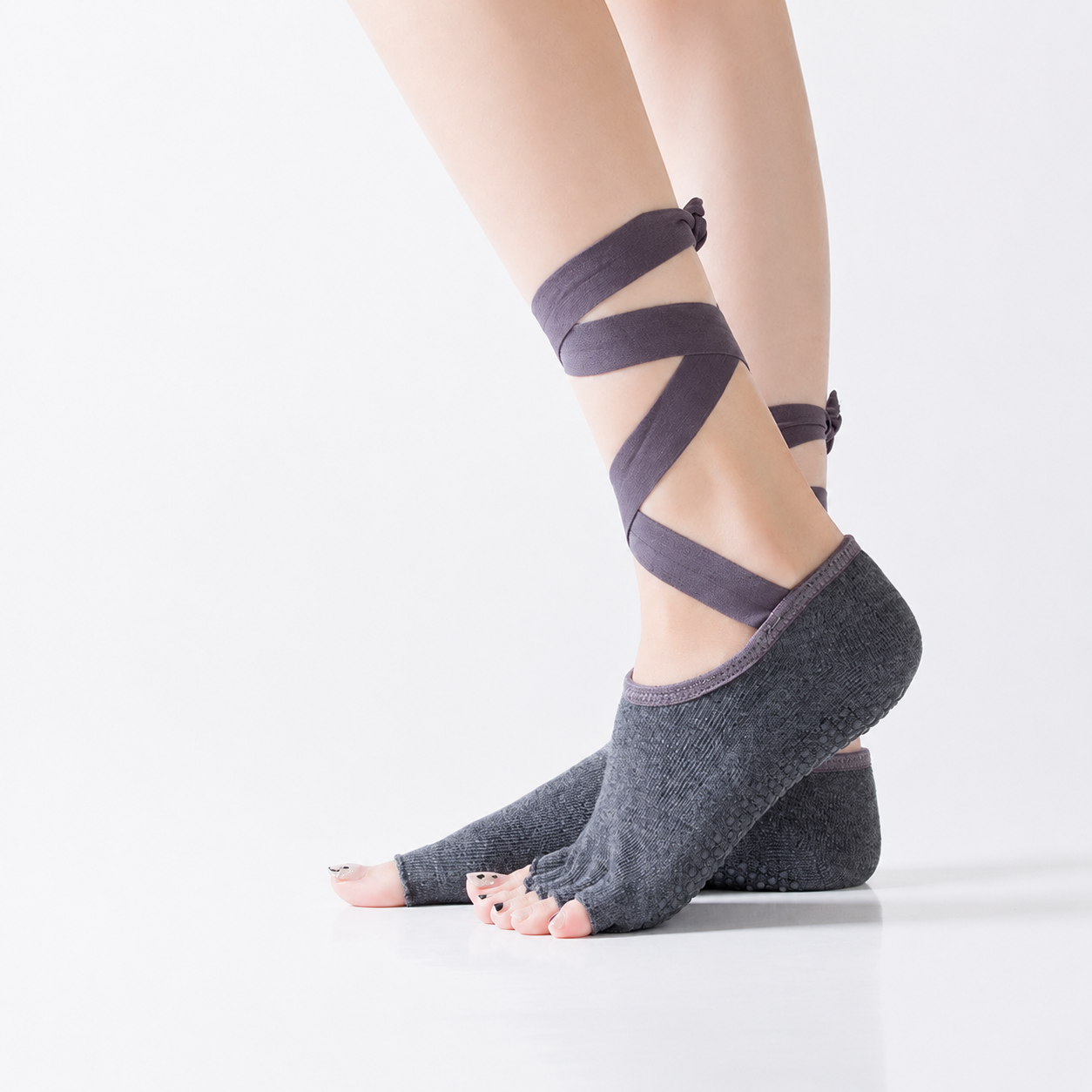Five-Toe Wraparound Yoga Socks for Yoga, Pilates & Barre