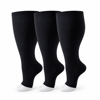 20–30 mmHg compression support—made to fit wider calves comfortably