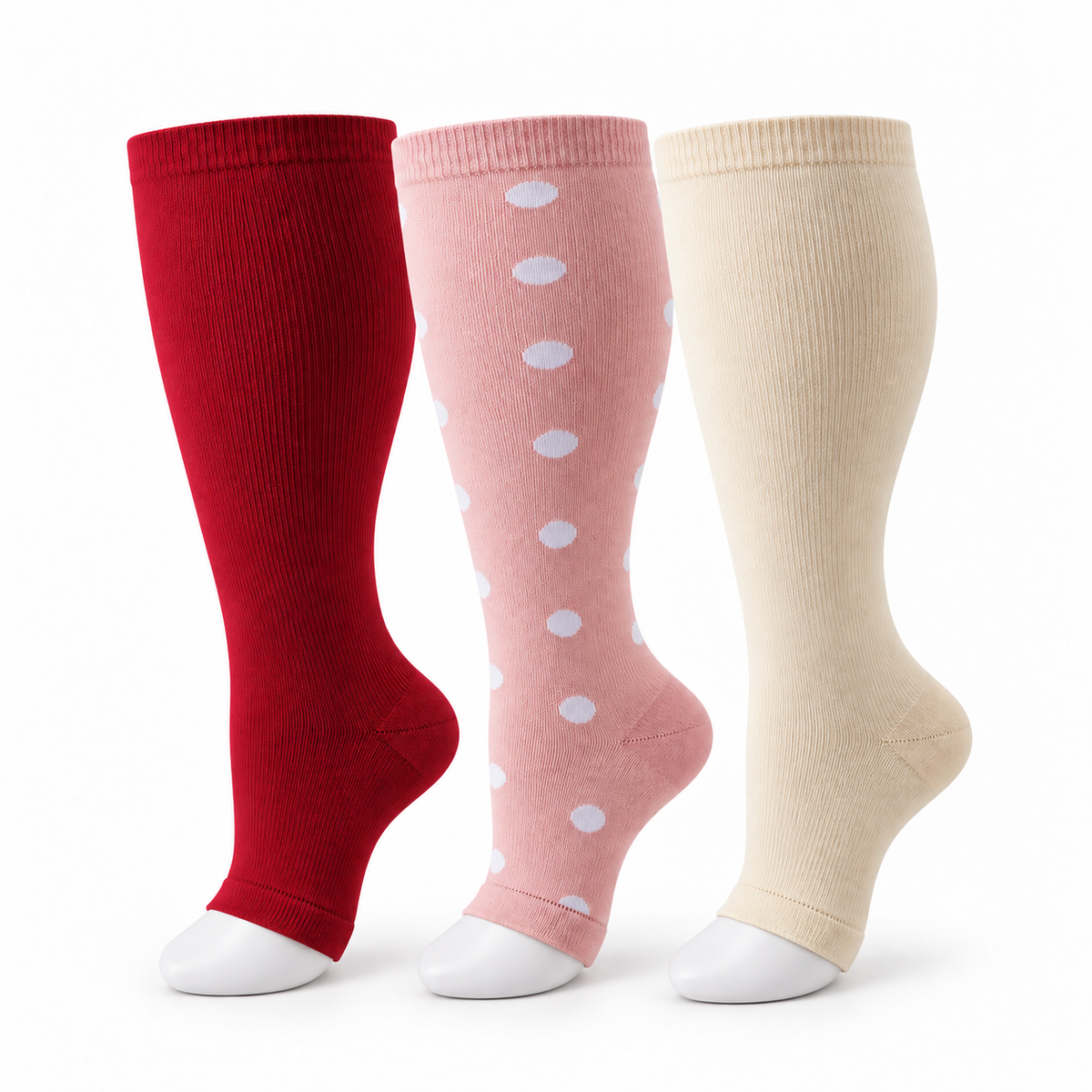 20–30 mmHg compression support—made to fit wider calves comfortably