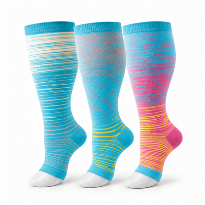 20–30 mmHg compression support—made to fit wider calves comfortably