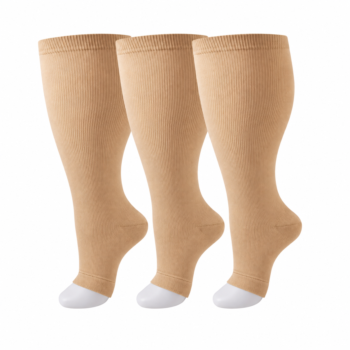 20–30 mmHg compression support—made to fit wider calves comfortably
