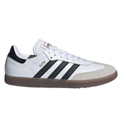 adidas Unisex Samba Leather Sneakers – White/Black/Vivid Red