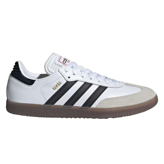 adidas Unisex Samba Leather Sneakers – White/Black/Vivid Red