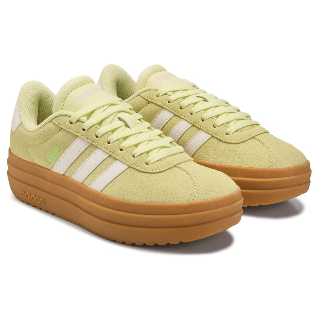 adidas Women's VL Court Bold – Ice Yellow/Off White Platform