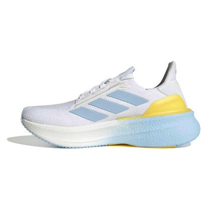 adidas Women’s Ultraboost 5X Running Shoes – Cloud White/Glow Blue/Yellow