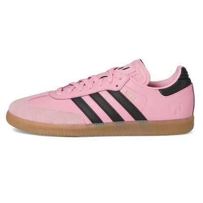 adidas Men’s Samba Messi Indoor Soccer Shoes – Light Pink/Core Black/Gum